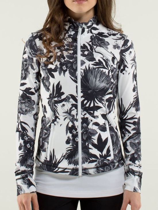 lululemon athletica Tops - Lululemon Forme Jacket II *Textured
Brisk Bloom Black White Define Womens 2